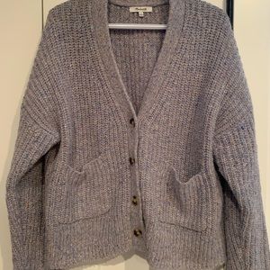 Madewell marbled sky speckled cardigan large